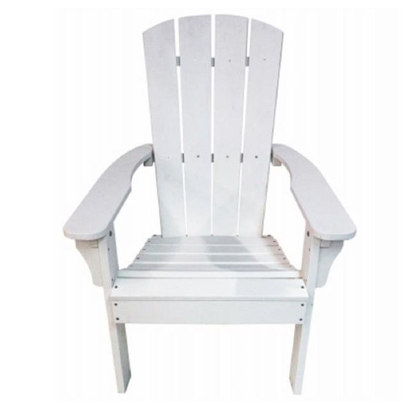 United General Supply United General Supply 270348 White Poly Adirondack Chair 270348